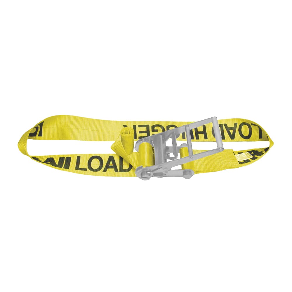 Lift-All® LoadHugger® 60102 Tiedown With Ratchet Strap, 330 lb Working, 1000 lb Ultimate/Breaking Strength Load, 10 ft L, Flat Hook End Style